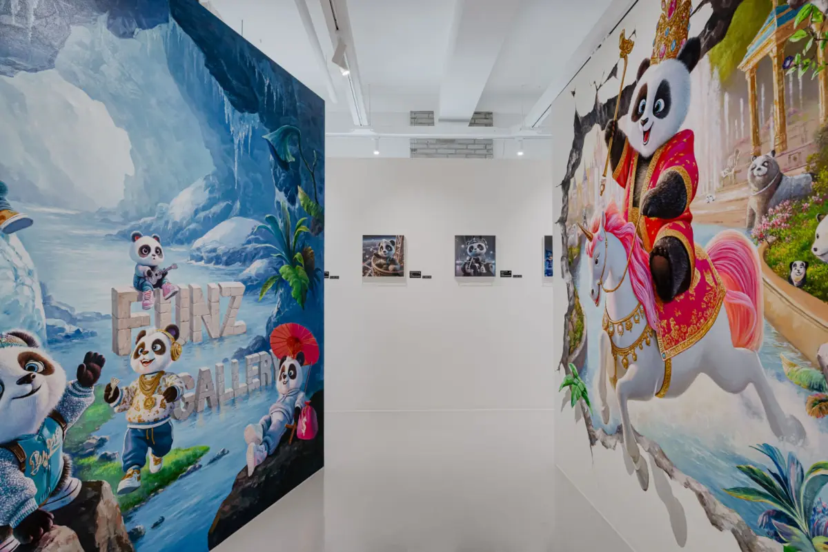 판다 캐릭터가 살아 숨쉬는 NFT 아트 갤러리